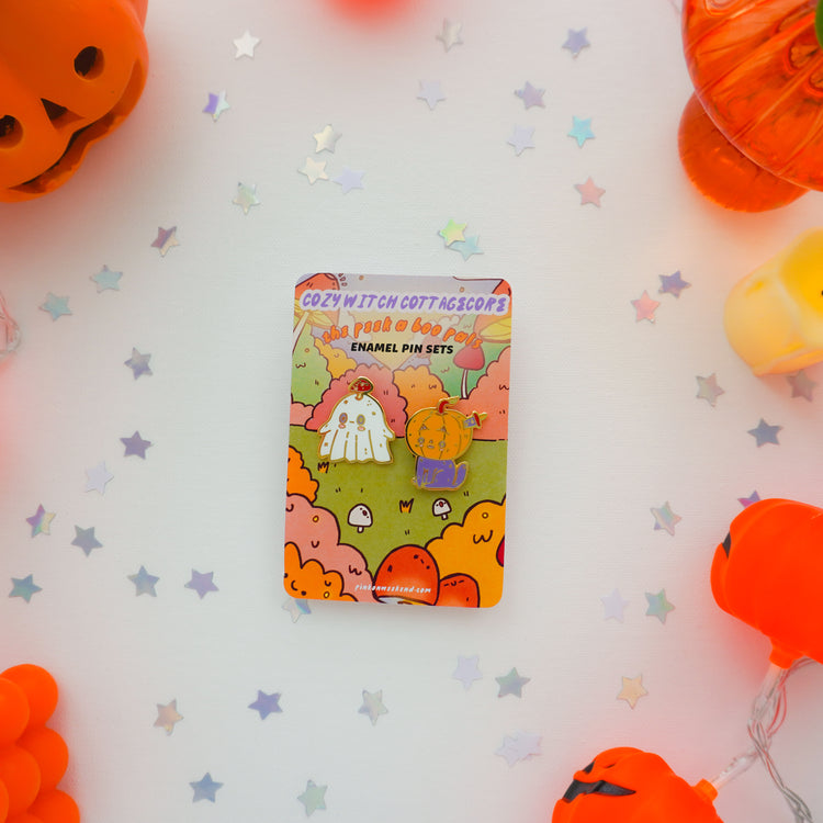 Pink on Weekend Halloween Enamel Pins Sets