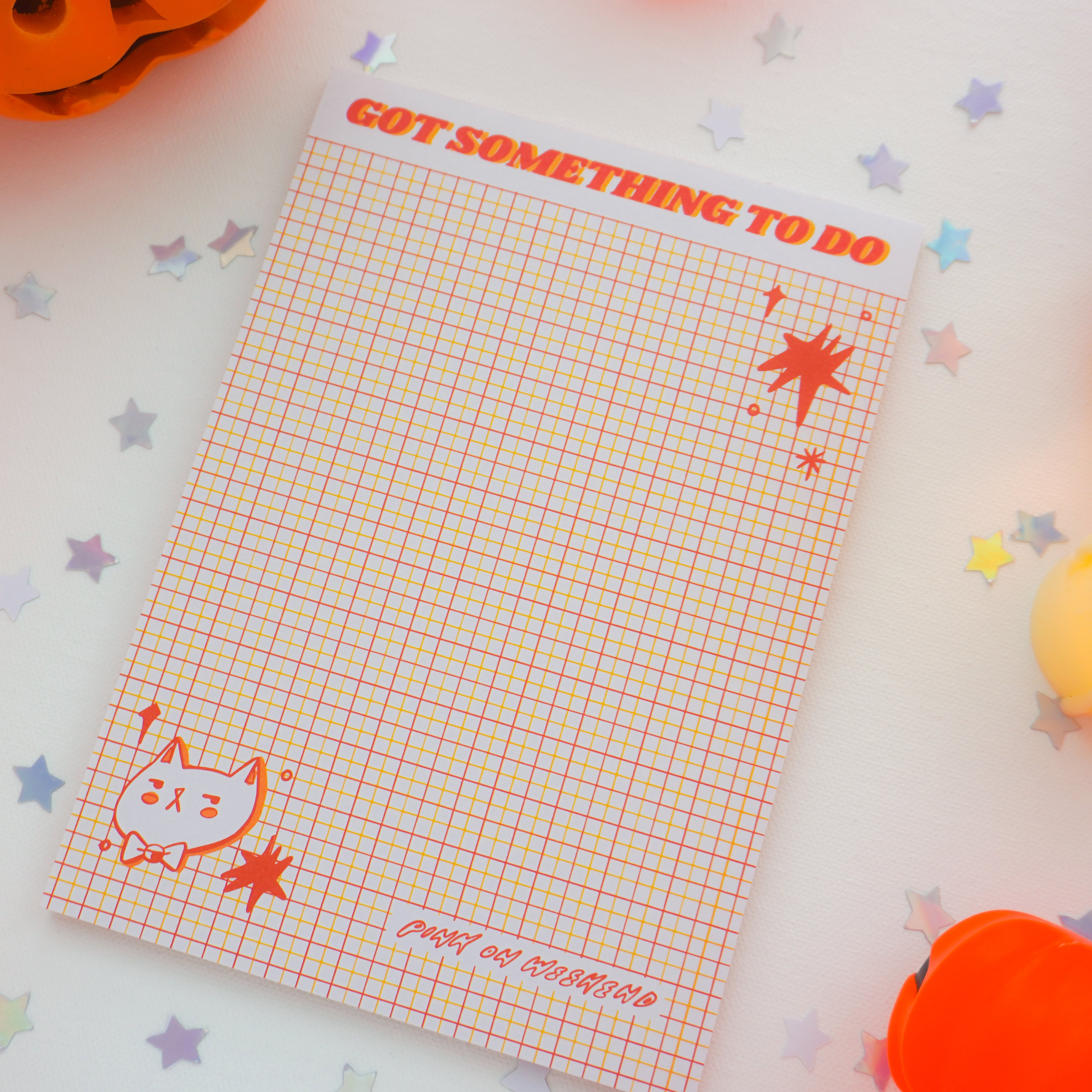 Pink on Weekend Got Something to do Note Pad