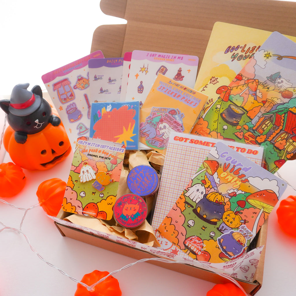 Pink on Weekend Halloween/Fall Cozy Witch Cottage Bundle - Stationery Lovers