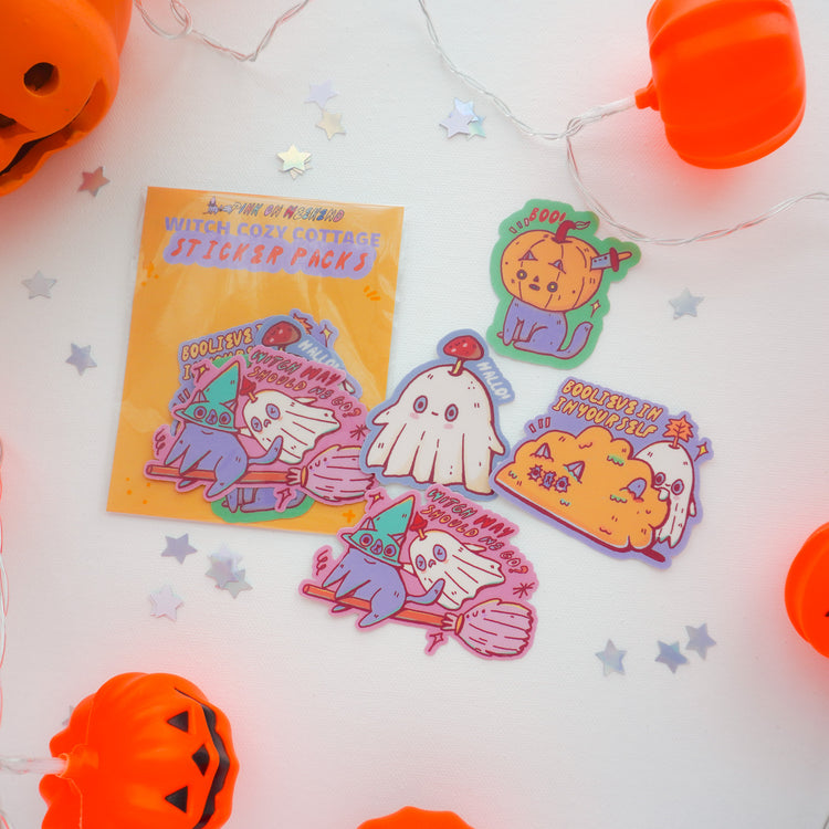 Pink on Weekend Halloween Die-Cut Stickers Bundle