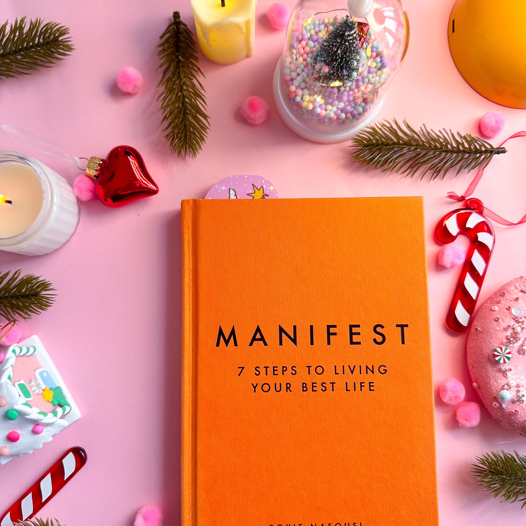 Pink on Weekend Take a Moment to Be Present Bookmark