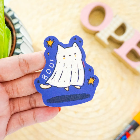 U Meow Boo Sticker