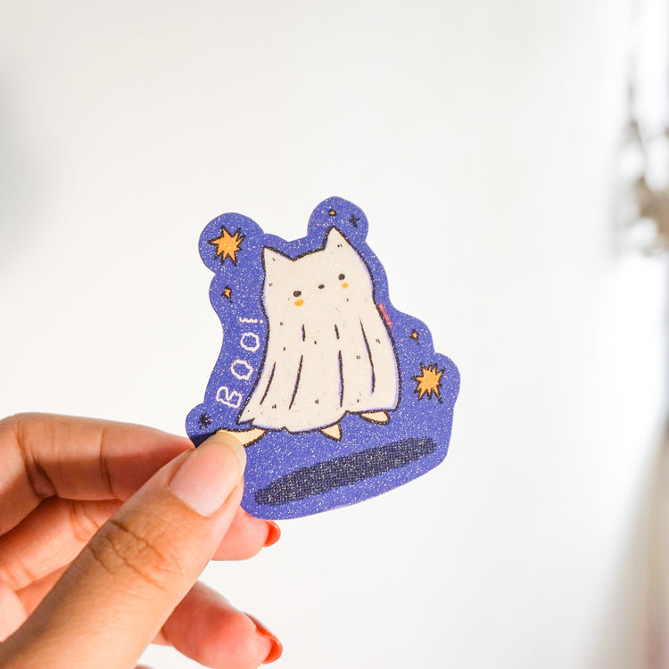 U Meow Boo Sticker