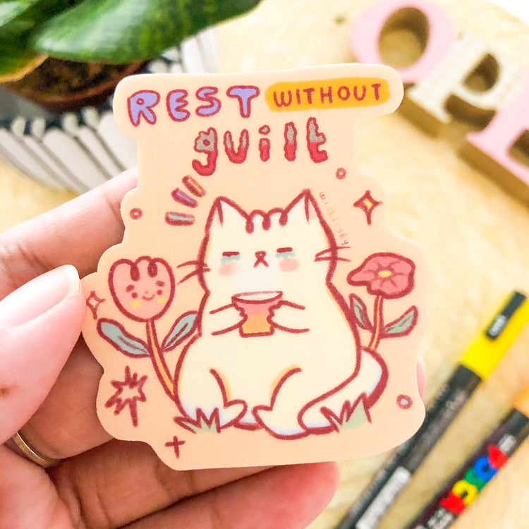 Rest Without Guilt Sticker